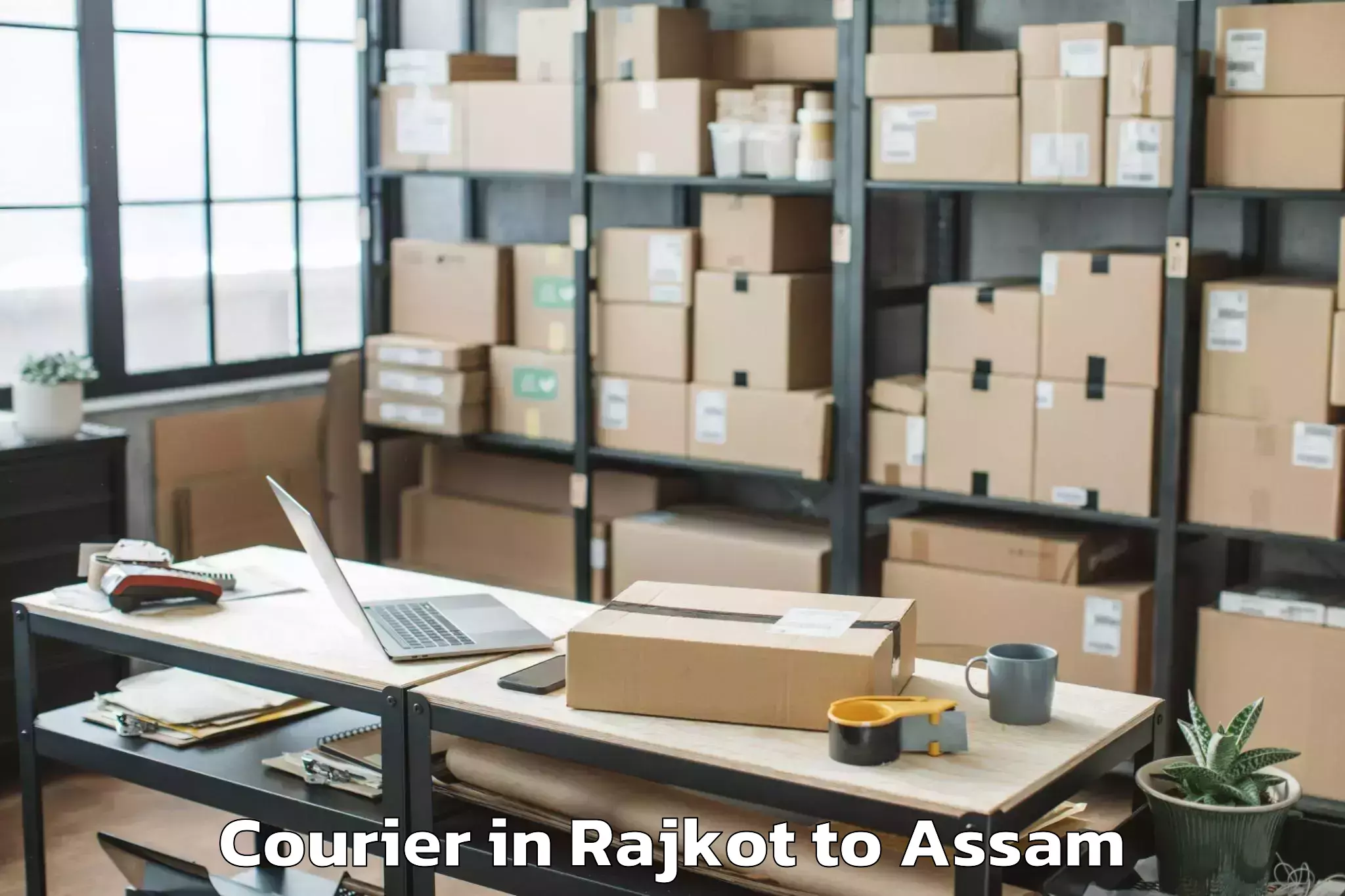 Book Your Rajkot to Lumding Rly Colony Courier Today